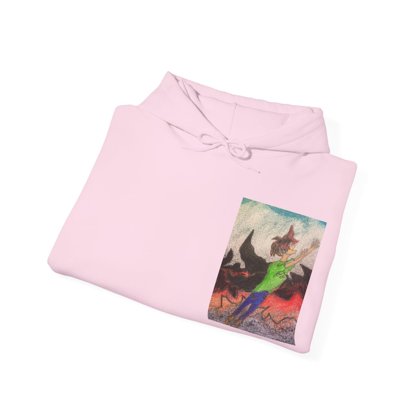 Rising angle Heavy Blend™ Hooded Sweatshirt