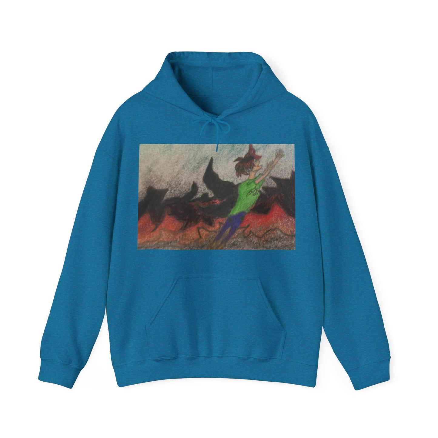 Rising angle Heavy Blend™ Hooded Sweatshirt