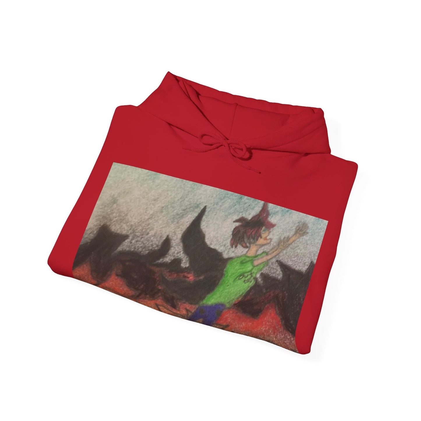 Rising angle Heavy Blend™ Hooded Sweatshirt