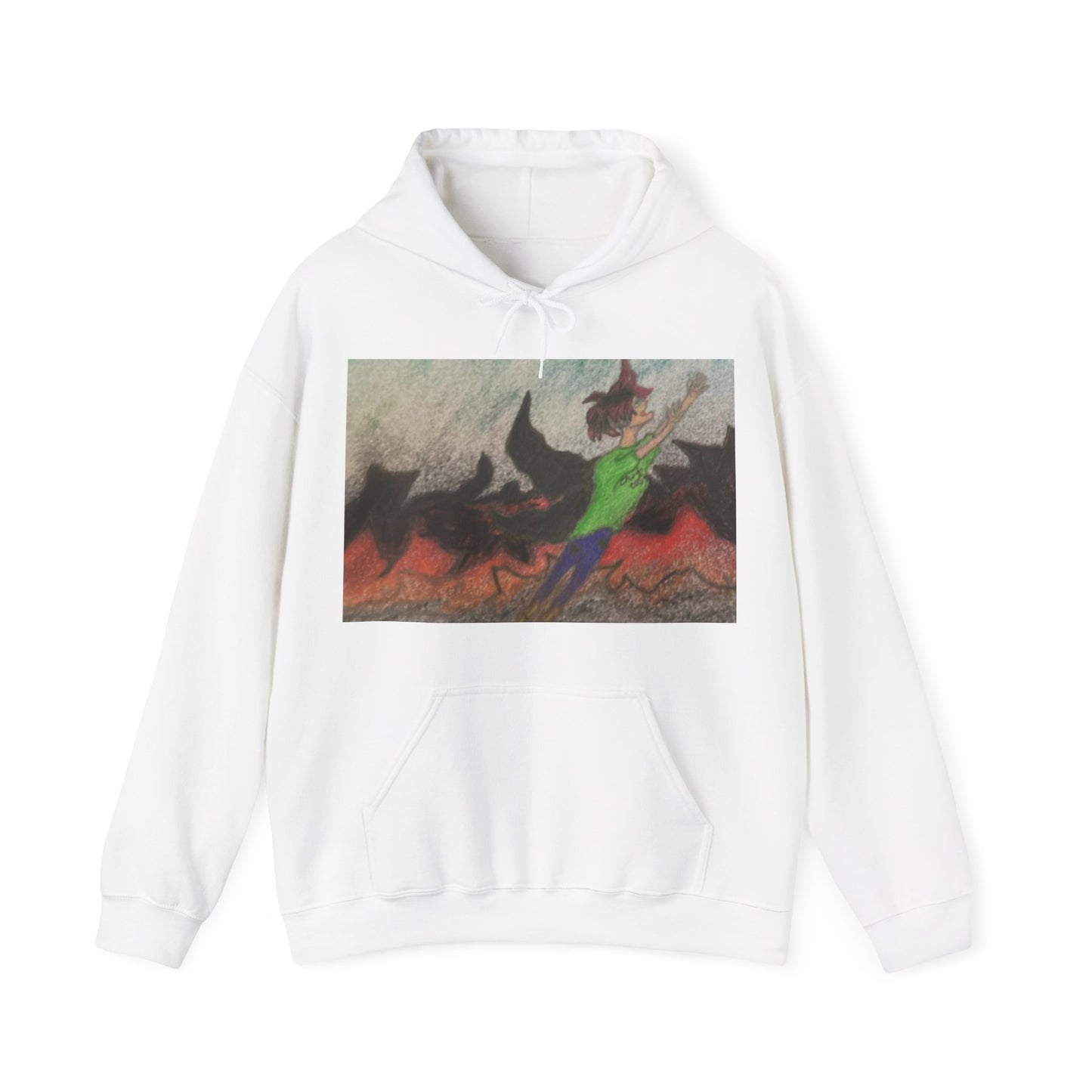 Rising angle Heavy Blend™ Hooded Sweatshirt