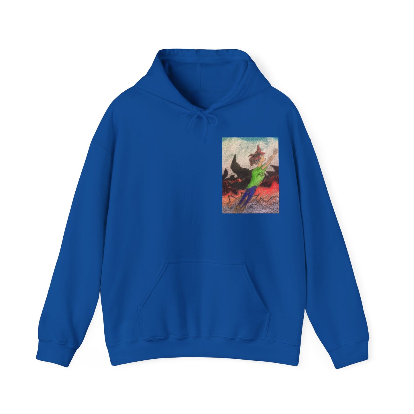 Rising angle Heavy Blend™ Hooded Sweatshirt