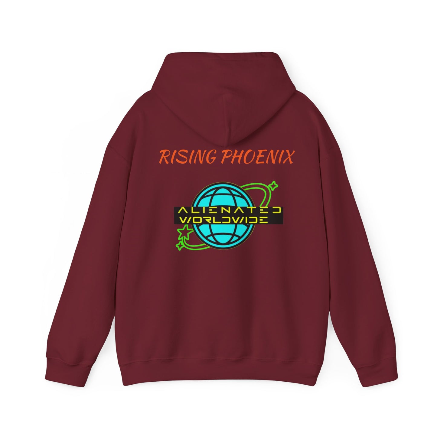 Rising angle Heavy Blend™ Hooded Sweatshirt