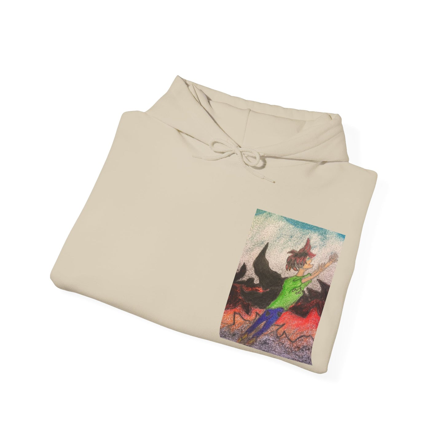 Rising angle Heavy Blend™ Hooded Sweatshirt