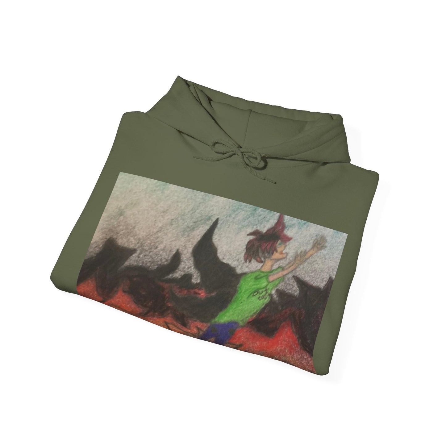 Rising angle Heavy Blend™ Hooded Sweatshirt
