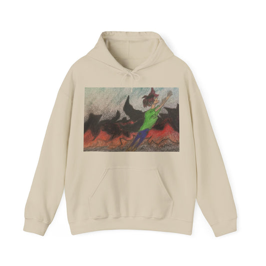 Rising angle Heavy Blend™ Hooded Sweatshirt