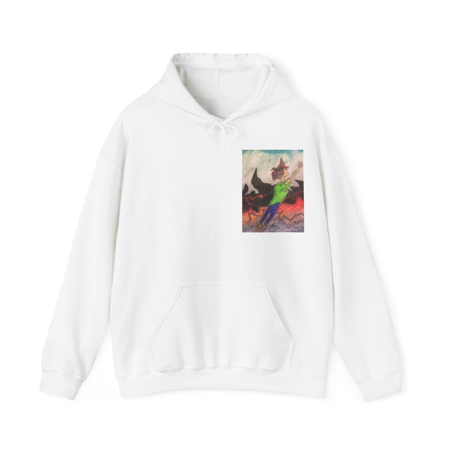 Rising angle Heavy Blend™ Hooded Sweatshirt