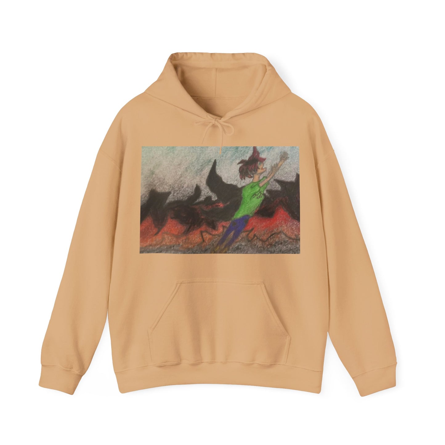 Rising angle Heavy Blend™ Hooded Sweatshirt