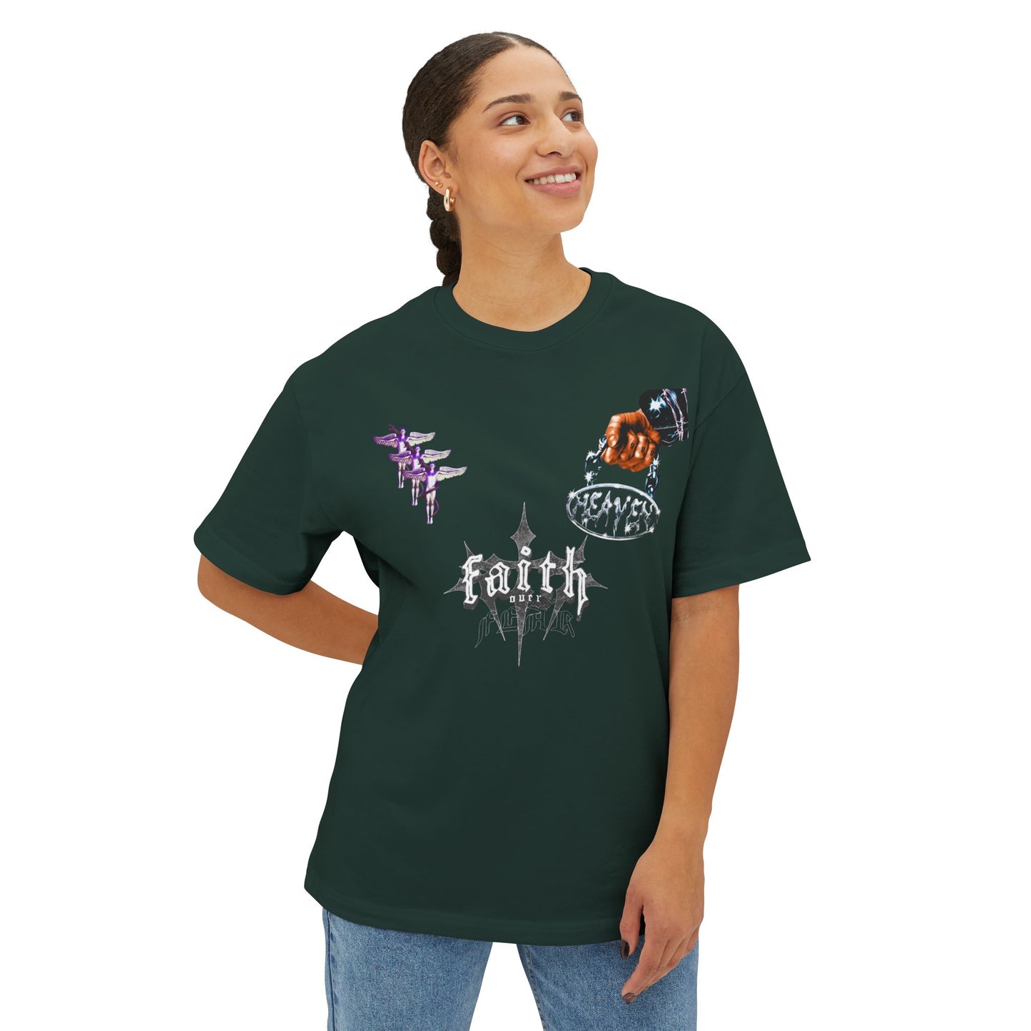 Faith Over Fear Oversized Tees