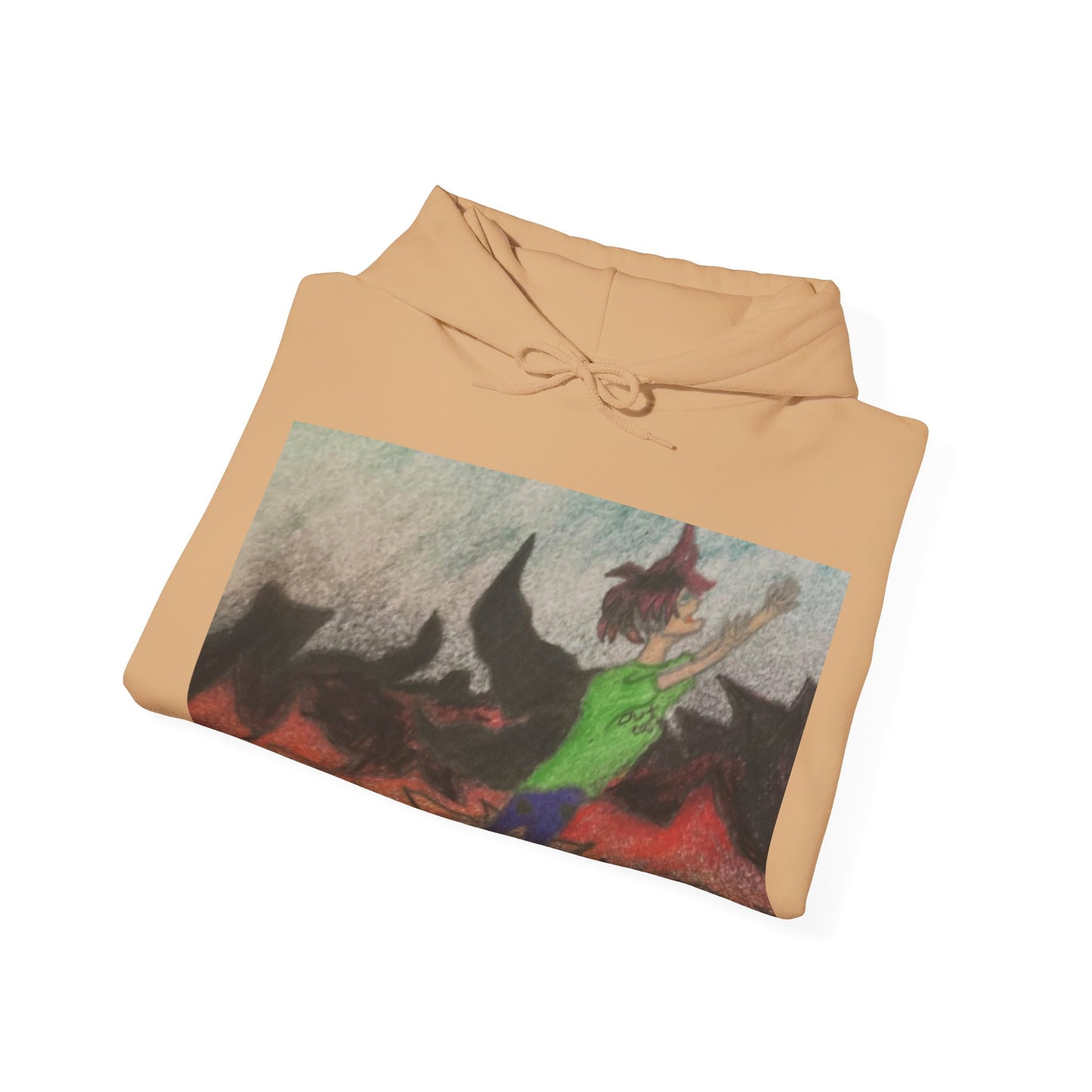 Rising angle Heavy Blend™ Hooded Sweatshirt