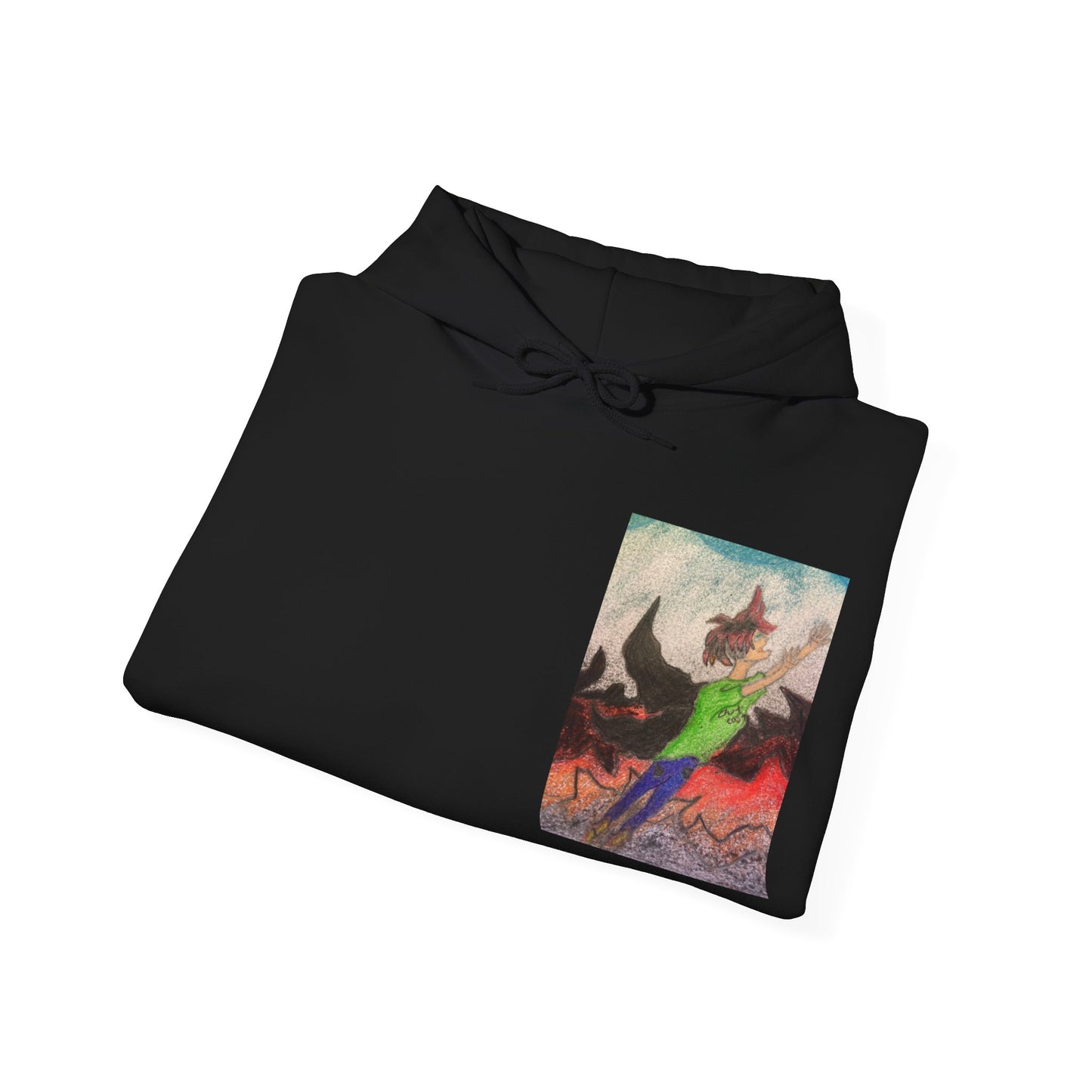 Rising angle Heavy Blend™ Hooded Sweatshirt