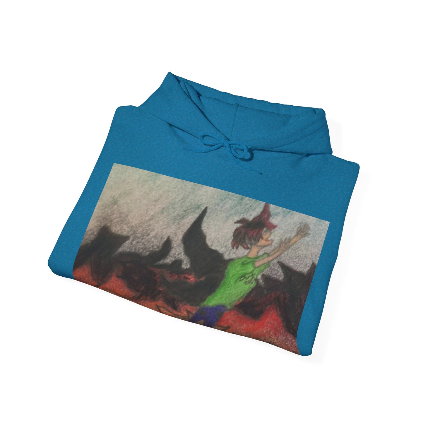 Rising angle Heavy Blend™ Hooded Sweatshirt