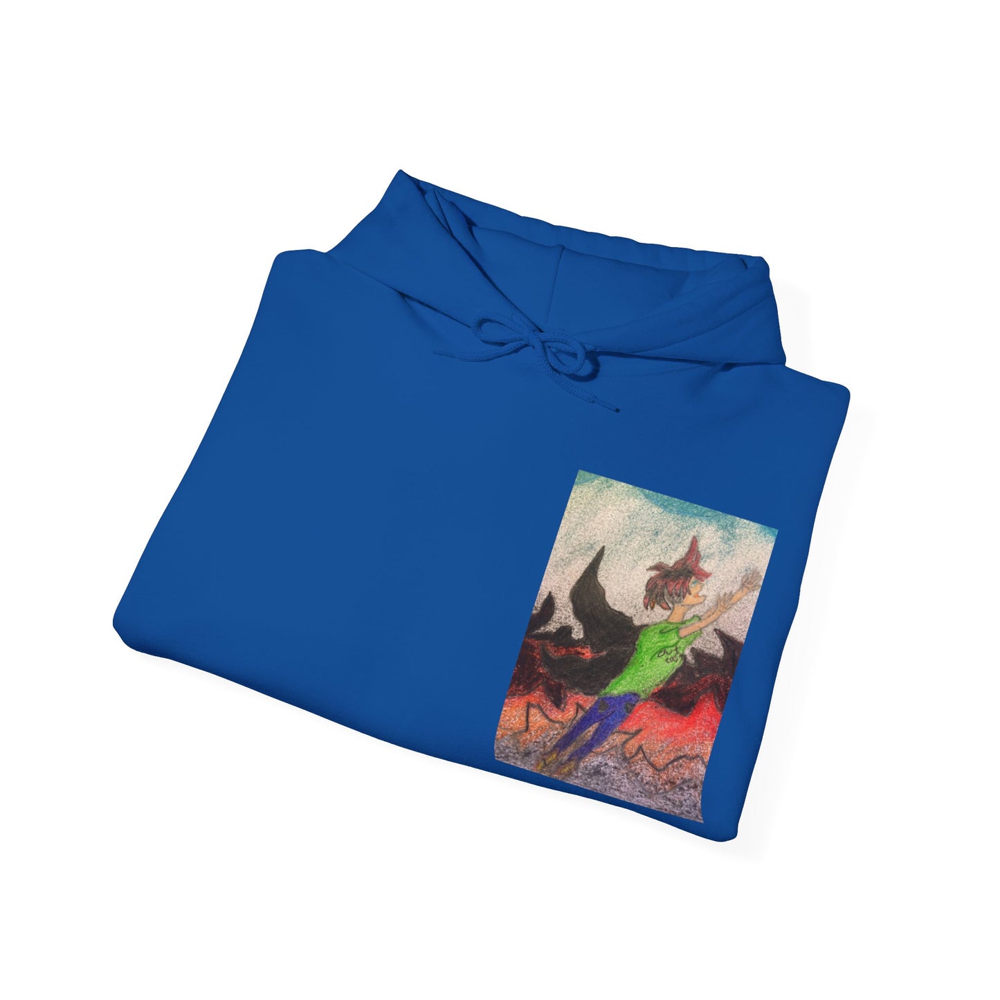 Rising angle Heavy Blend™ Hooded Sweatshirt