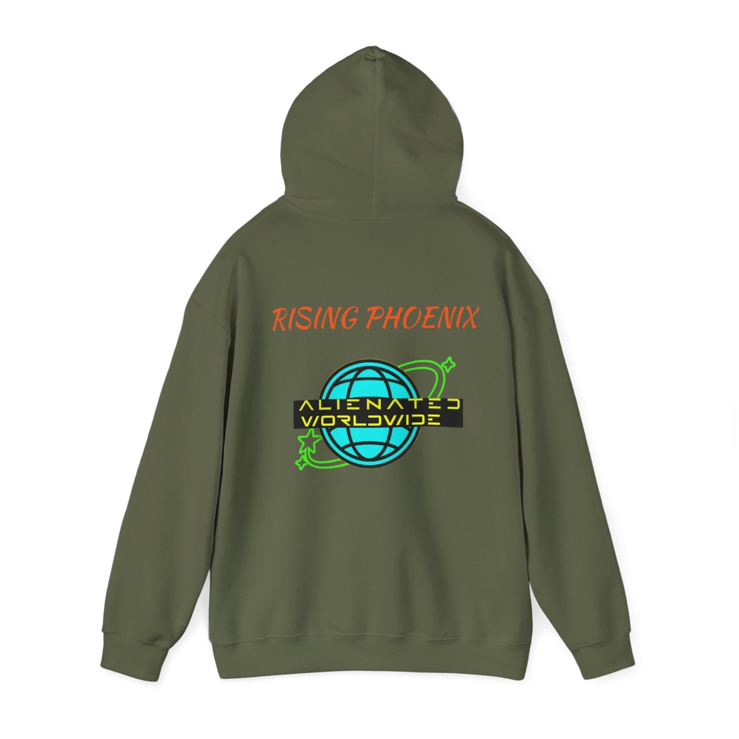 Rising angle Heavy Blend™ Hooded Sweatshirt