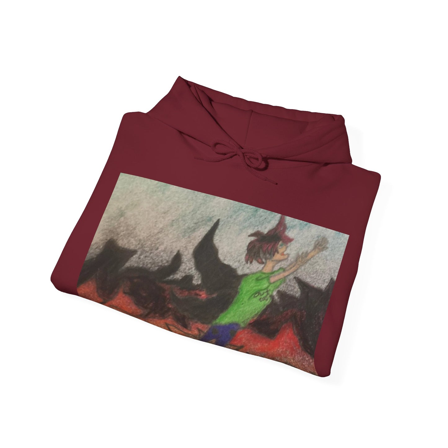Rising angle Heavy Blend™ Hooded Sweatshirt