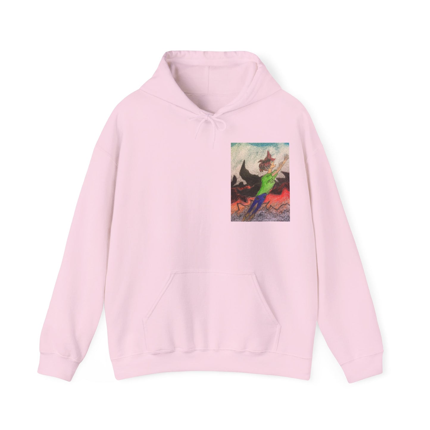 Rising angle Heavy Blend™ Hooded Sweatshirt