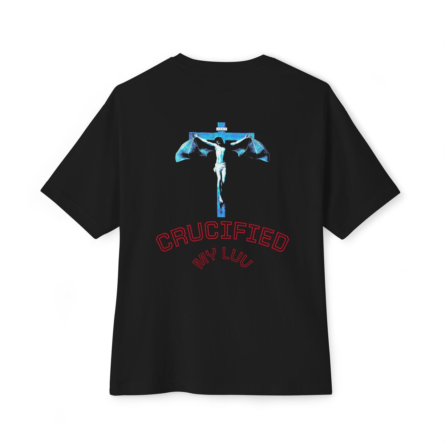 Bat Jesus Casual Oversized T-Shirt, Streetwear, for Him/Her