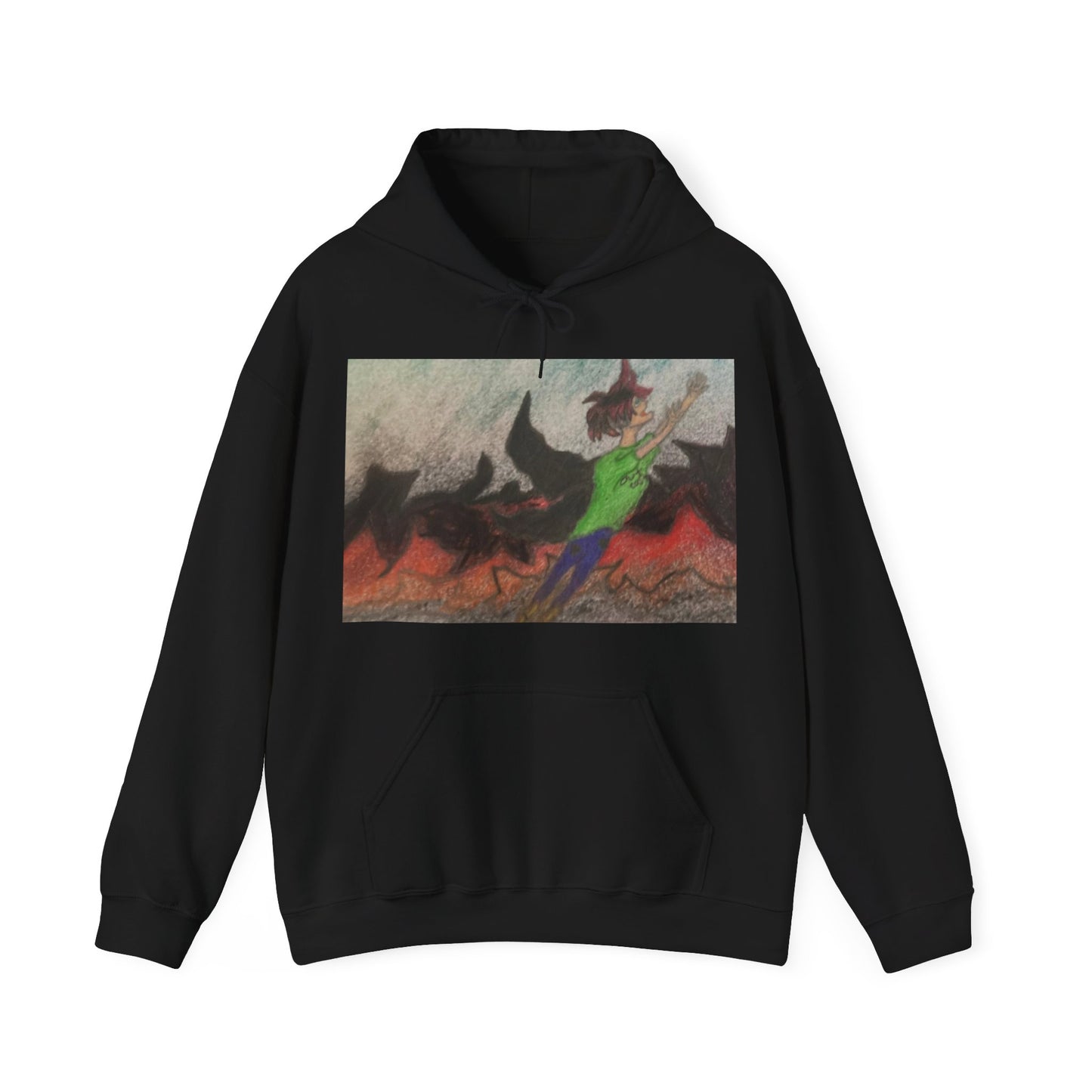 Rising angle Heavy Blend™ Hooded Sweatshirt