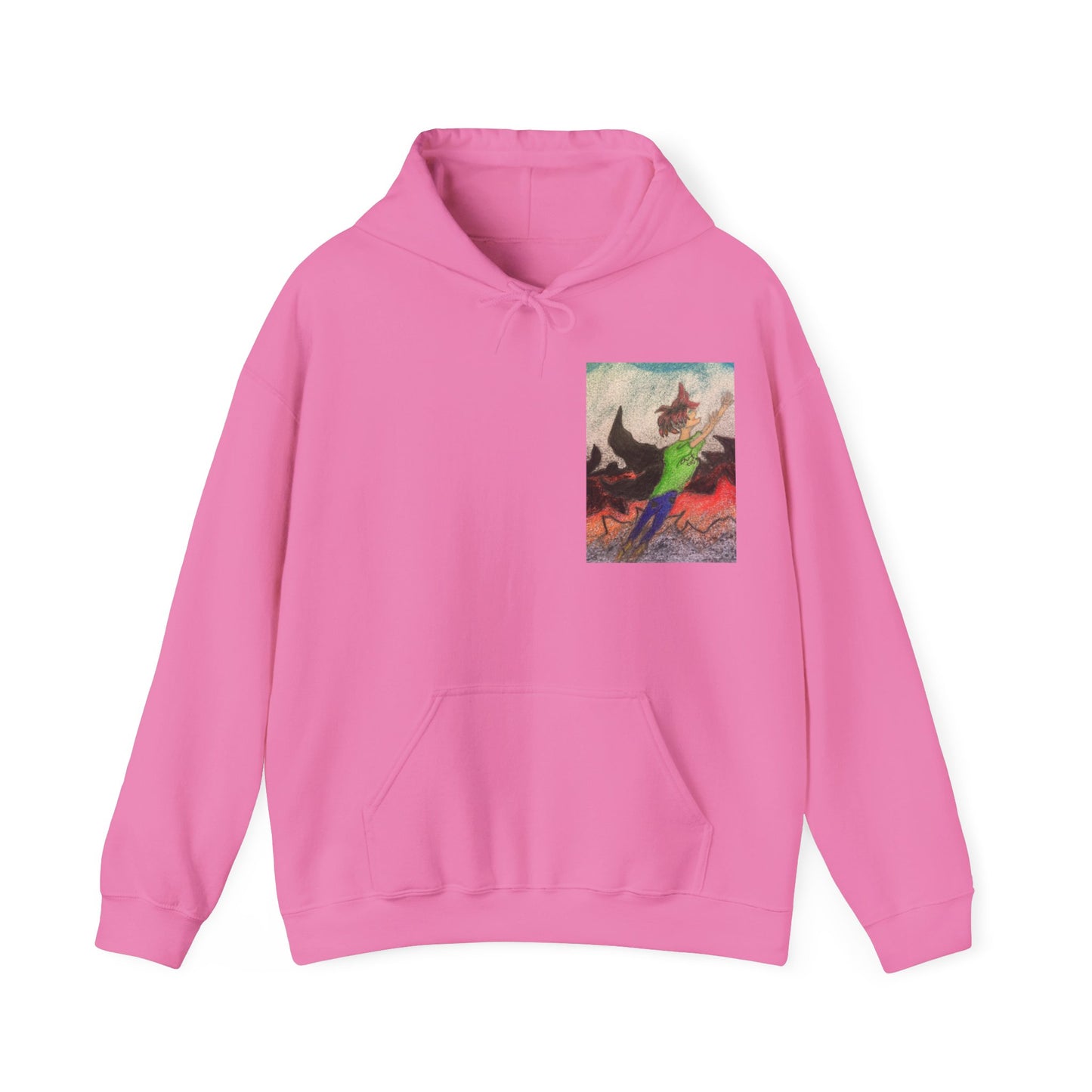 Rising angle Heavy Blend™ Hooded Sweatshirt