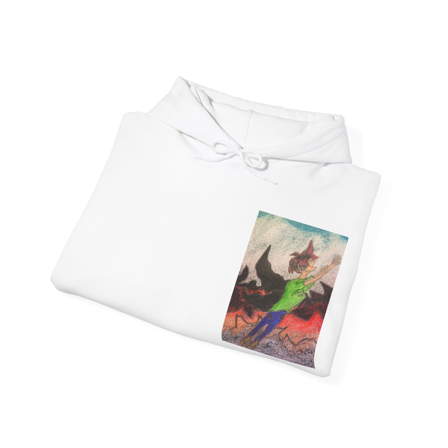 Rising angle Heavy Blend™ Hooded Sweatshirt