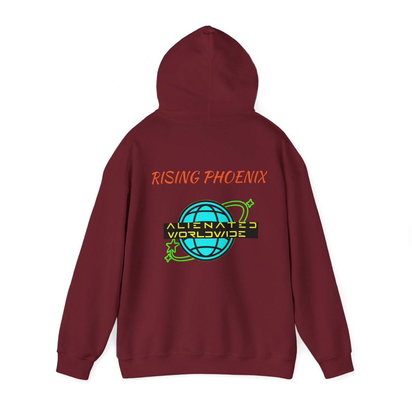 Rising angle Heavy Blend™ Hooded Sweatshirt