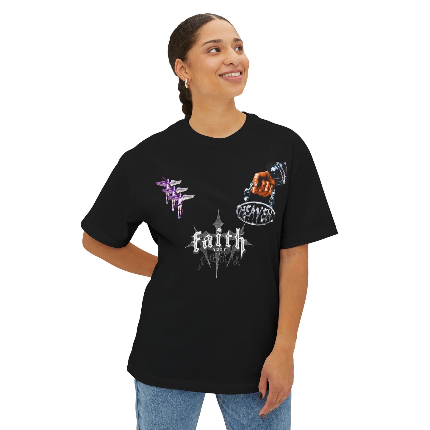 Faith Over Fear Oversized Tees