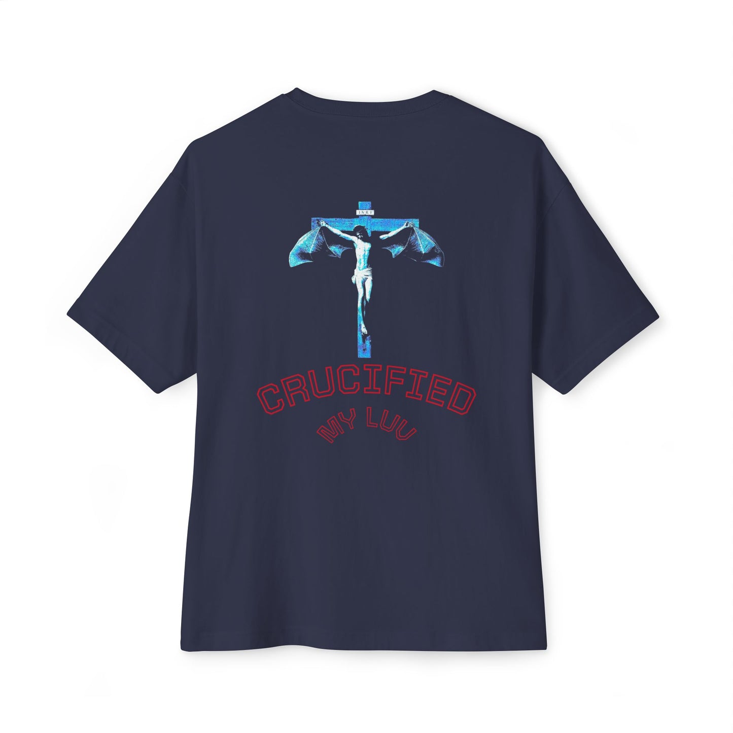 Bat Jesus Casual Oversized T-Shirt, Streetwear, for Him/Her