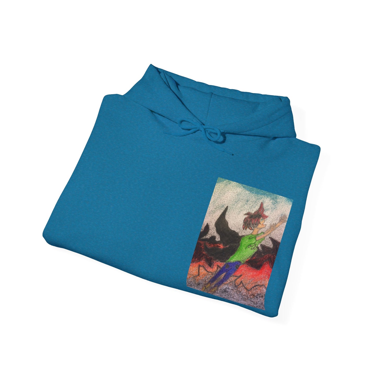 Rising angle Heavy Blend™ Hooded Sweatshirt