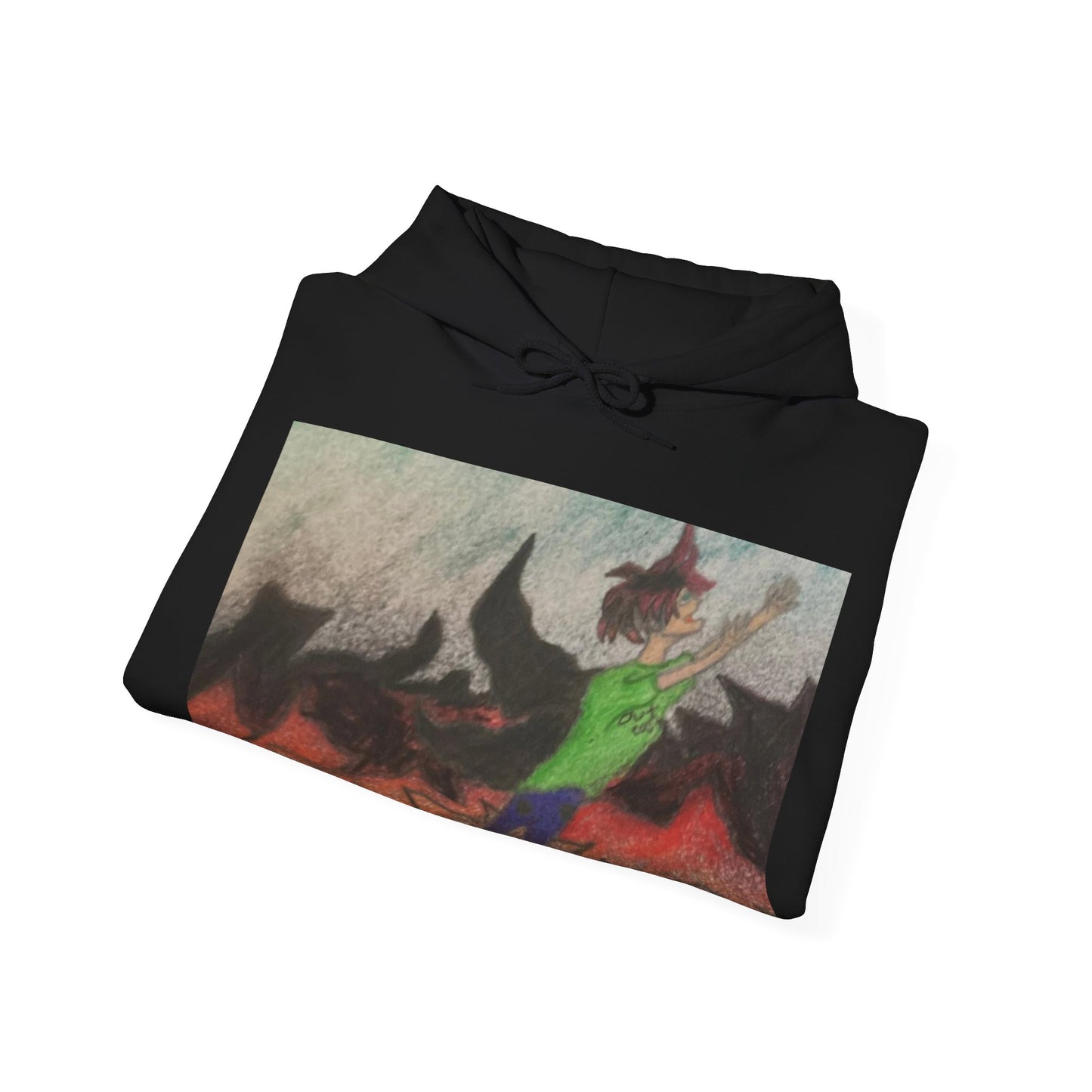 Rising angle Heavy Blend™ Hooded Sweatshirt