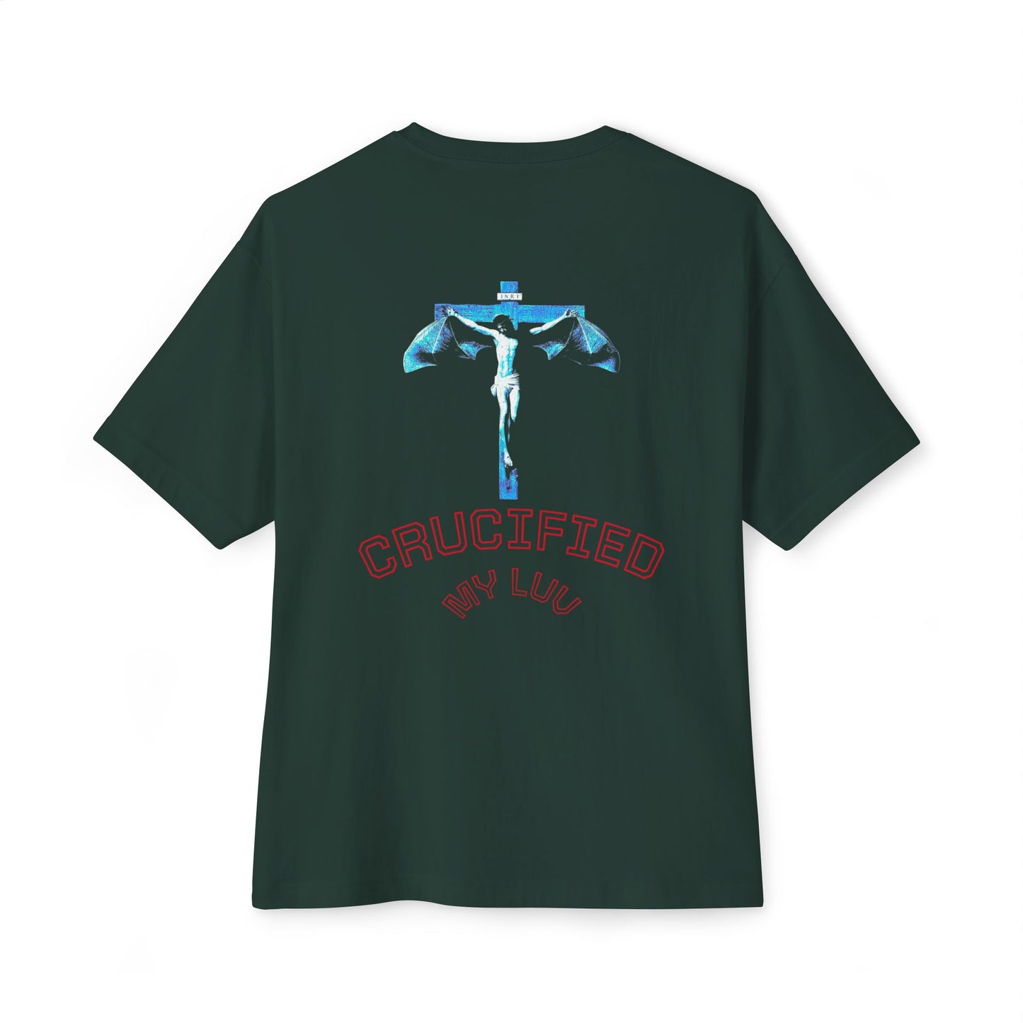 Bat Jesus Casual Oversized T-Shirt, Streetwear, for Him/Her