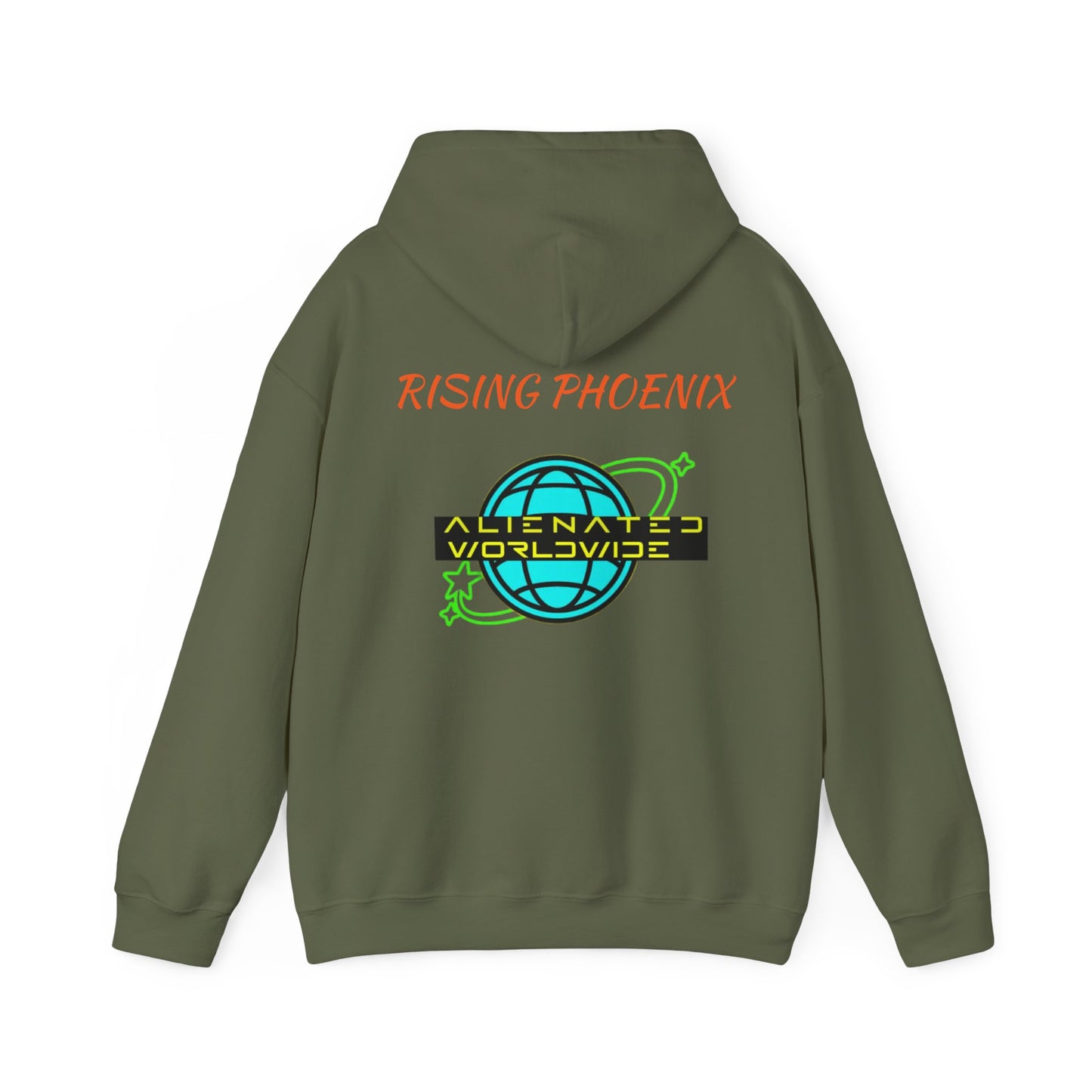 Rising angle Heavy Blend™ Hooded Sweatshirt