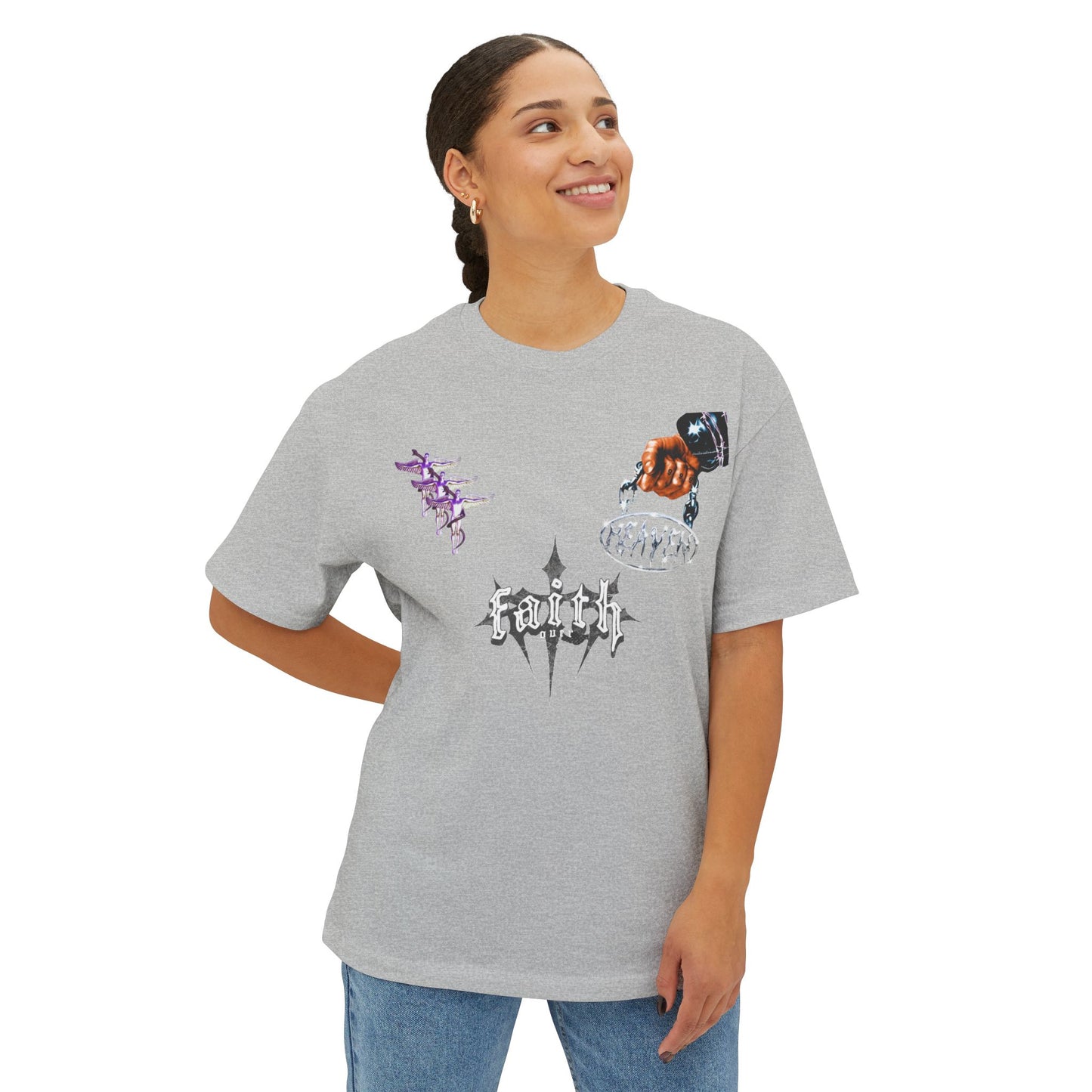 Faith Over Fear Oversized Tees