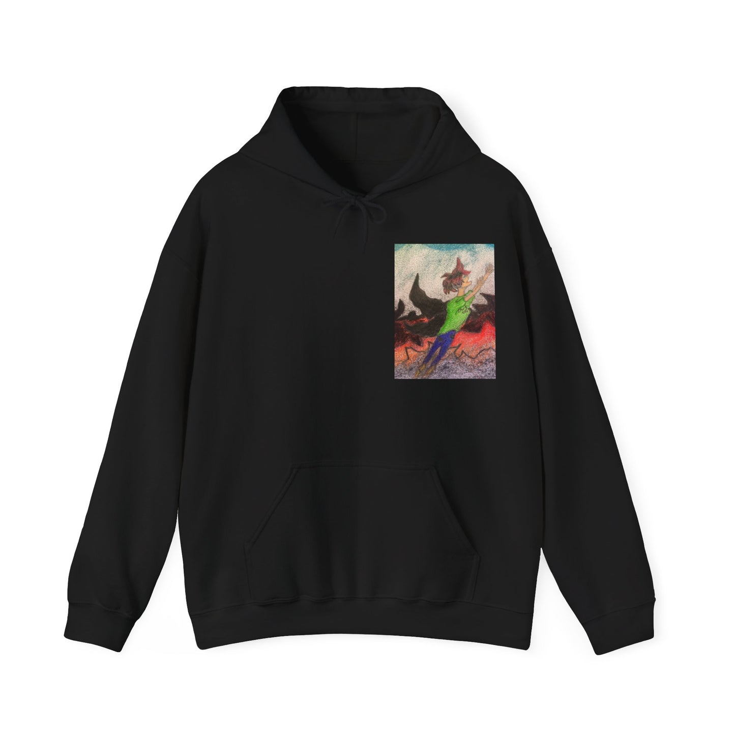Rising angle Heavy Blend™ Hooded Sweatshirt