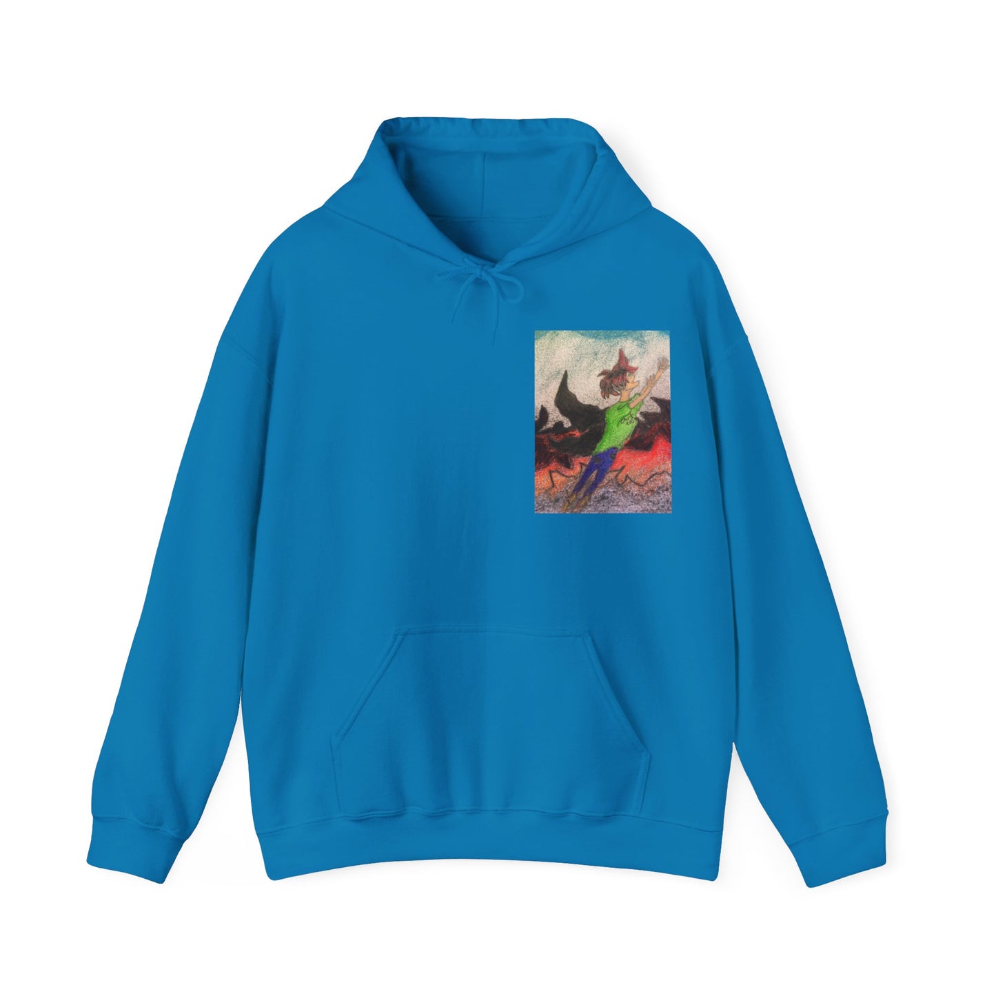 Rising angle Heavy Blend™ Hooded Sweatshirt