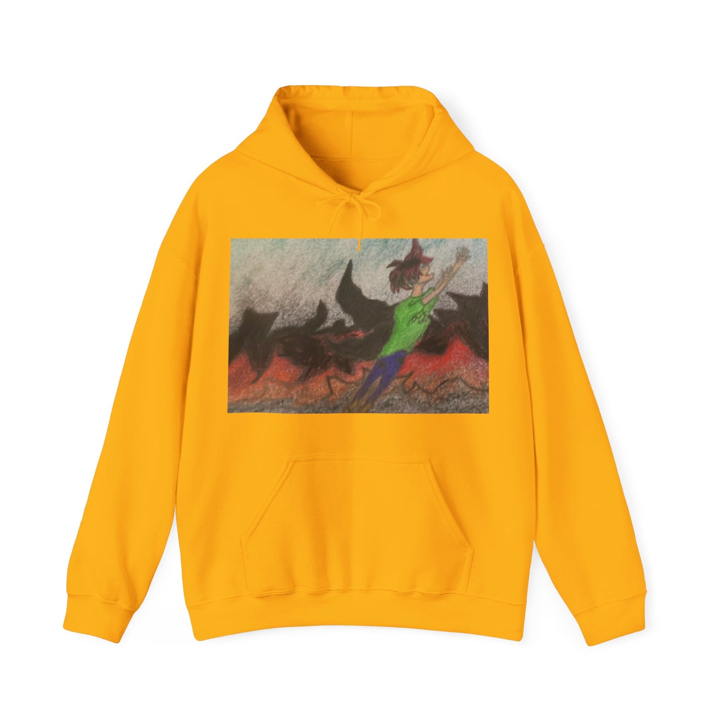 Rising angle Heavy Blend™ Hooded Sweatshirt