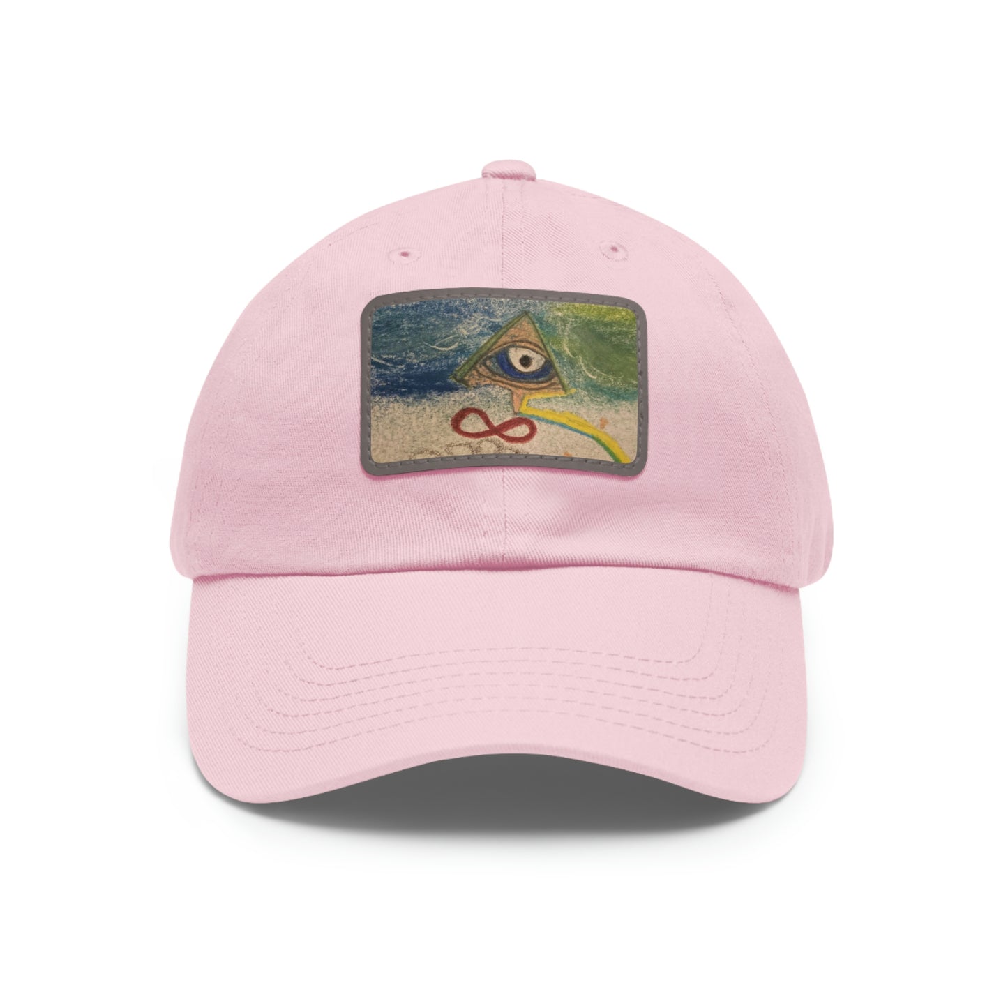 Evil Eye Hat with Leather Patch