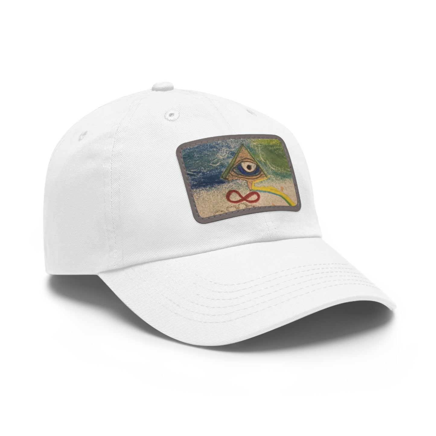 Evil Eye Hat with Leather Patch