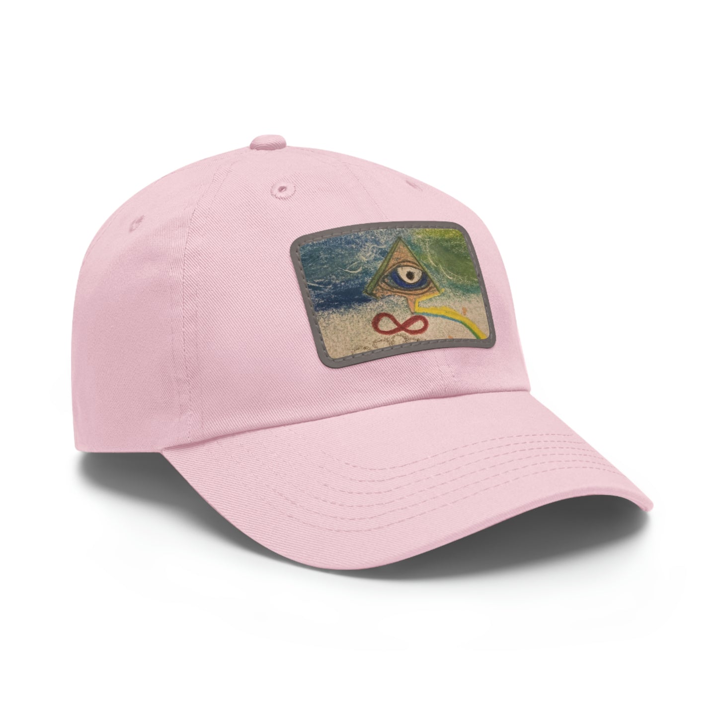 Evil Eye Hat with Leather Patch